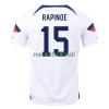 Maillot de Supporter Etats-Unis RAPINOE 15 Domicile Coupe du Monde 2022 Pour Homme